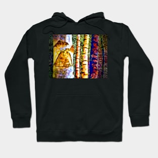 Birch Tree Trunks Hoodie